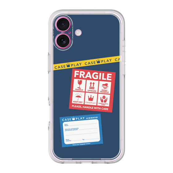 プレミアムパネル［ FRAGILE Stickers - Navy ］