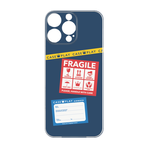 プレミアムパネル［ FRAGILE Stickers - Navy ］