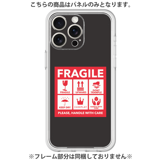 プレミアムパネル［ FRAGILE Sticker - Black ］