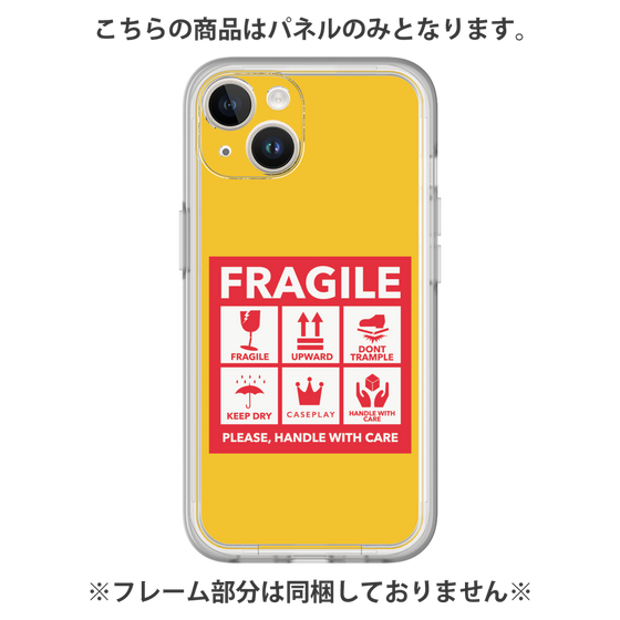 プレミアムパネル［ FRAGILE Sticker - Yellow ］