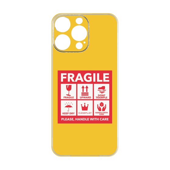 プレミアムパネル［ FRAGILE Sticker - Yellow ］