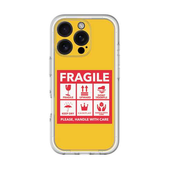 プレミアムパネル［ FRAGILE Sticker - Yellow ］