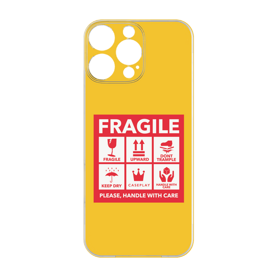 プレミアムパネル［ FRAGILE Sticker - Yellow ］