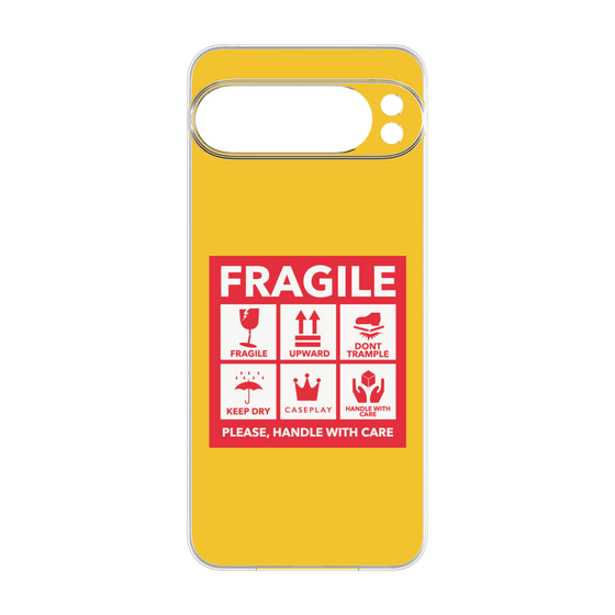 プレミアムパネル［ FRAGILE Sticker - Yellow ］