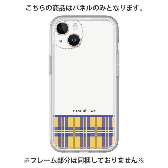 プレミアムパネル［ CASEPLAY Tartan Check - Yellow ］