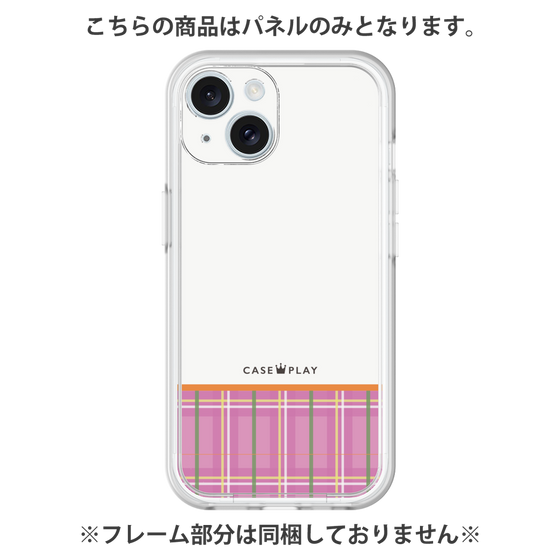プレミアムパネル［ CASEPLAY Tartan Check - Pink ］