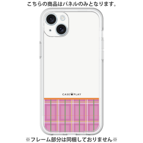 プレミアムパネル［ CASEPLAY Tartan Check - Pink ］