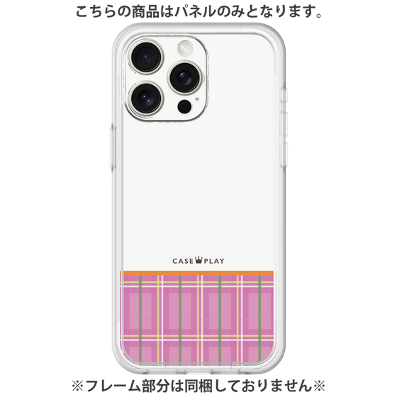 プレミアムパネル［ CASEPLAY Tartan Check - Pink ］