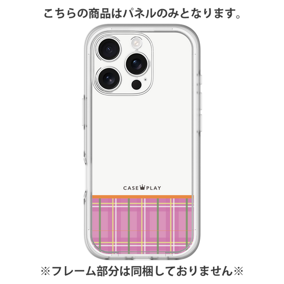 プレミアムパネル［ CASEPLAY Tartan Check - Pink ］