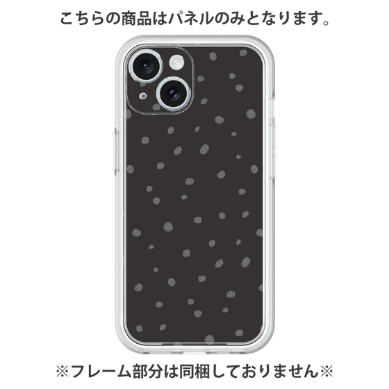 プレミアムパネル［ Drawing Dot - Black ］