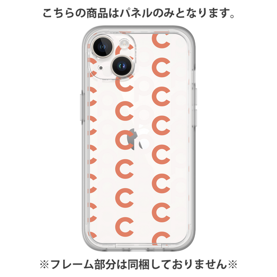 プレミアムパネル［ オリジナル - CASEPLAYイニシャル総柄 - オレンジ ］