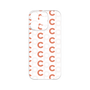 プレミアムパネル［ オリジナル - CASEPLAYイニシャル総柄 - オレンジ ］