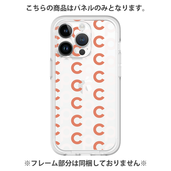 プレミアムパネル［ オリジナル - CASEPLAYイニシャル総柄 - オレンジ ］