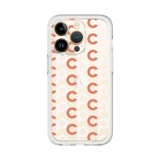 プレミアムパネル［ オリジナル - CASEPLAYイニシャル総柄 - オレンジ ］