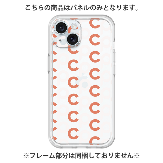 プレミアムパネル［ オリジナル - CASEPLAYイニシャル総柄 - オレンジ ］