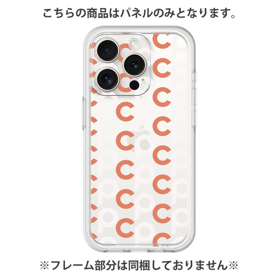 プレミアムパネル［ オリジナル - CASEPLAYイニシャル総柄 - オレンジ ］