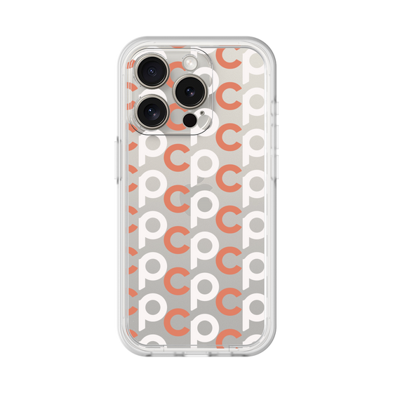プレミアムパネル［ オリジナル - CASEPLAYイニシャル総柄 - オレンジ ］