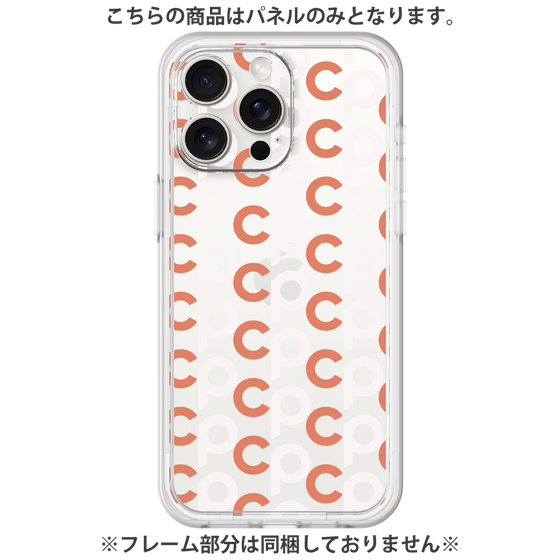 プレミアムパネル［ オリジナル - CASEPLAYイニシャル総柄 - オレンジ ］