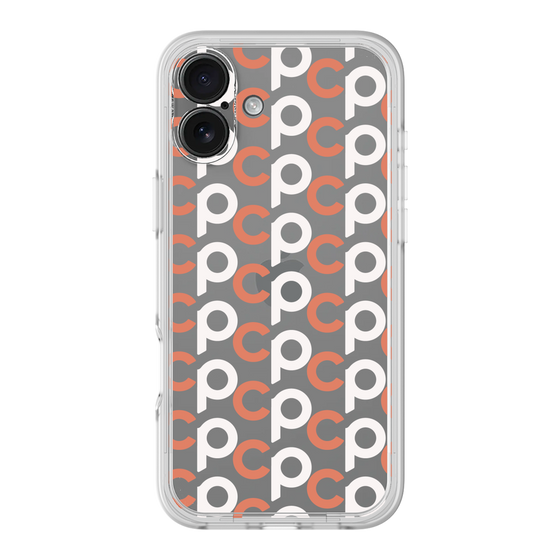 プレミアムパネル［ オリジナル - CASEPLAYイニシャル総柄 - オレンジ ］