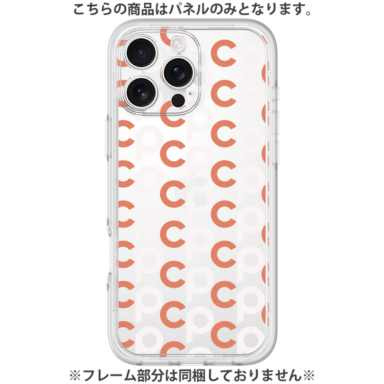 プレミアムパネル［ オリジナル - CASEPLAYイニシャル総柄 - オレンジ ］