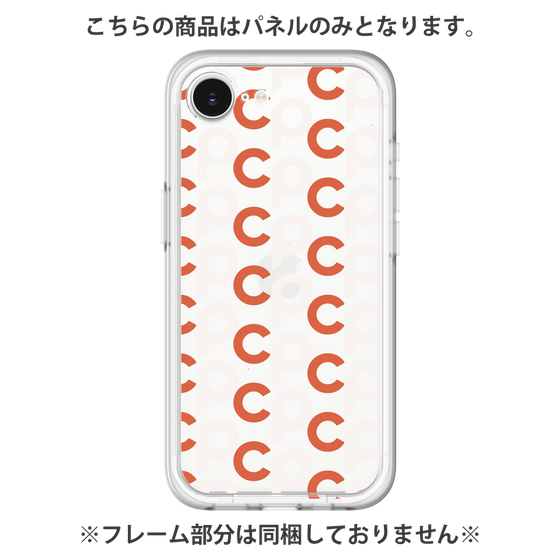 プレミアムパネル［ オリジナル - CASEPLAYイニシャル総柄 - オレンジ ］