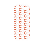 プレミアムパネル［ オリジナル - CASEPLAYイニシャル総柄 - オレンジ ］