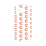 プレミアムパネル［ オリジナル - CASEPLAYイニシャル総柄 - オレンジ ］