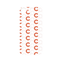 プレミアムパネル［ オリジナル - CASEPLAYイニシャル総柄 - オレンジ ］