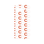 プレミアムパネル［ オリジナル - CASEPLAYイニシャル総柄 - オレンジ ］