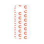 プレミアムパネル［ オリジナル - CASEPLAYイニシャル総柄 - オレンジ ］