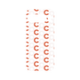 プレミアムパネル［ オリジナル - CASEPLAYイニシャル総柄 - オレンジ ］