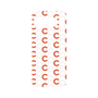 プレミアムパネル［ オリジナル - CASEPLAYイニシャル総柄 - オレンジ ］