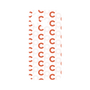 プレミアムパネル［ オリジナル - CASEPLAYイニシャル総柄 - オレンジ ］