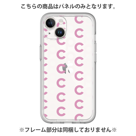 プレミアムパネル［ オリジナル - CASEPLAYイニシャル総柄 - ピンク ］