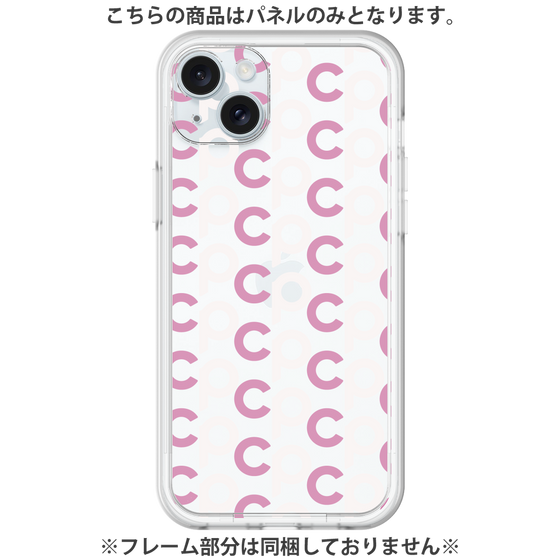 プレミアムパネル［ オリジナル - CASEPLAYイニシャル総柄 - ピンク ］