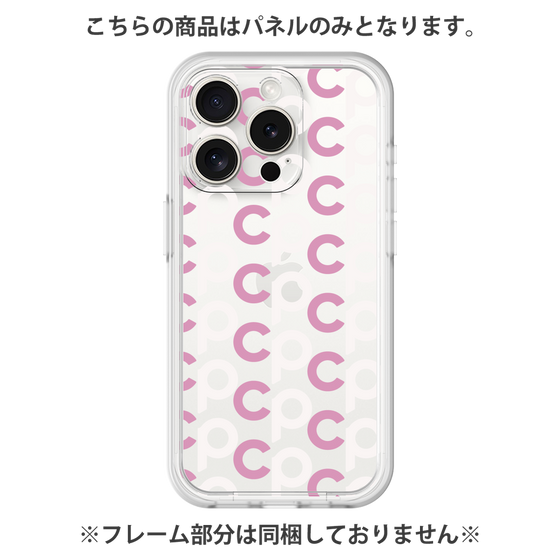 プレミアムパネル［ オリジナル - CASEPLAYイニシャル総柄 - ピンク ］