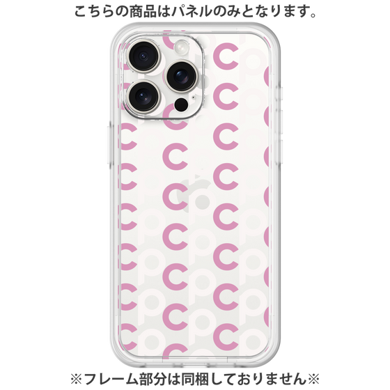 プレミアムパネル［ オリジナル - CASEPLAYイニシャル総柄 - ピンク ］