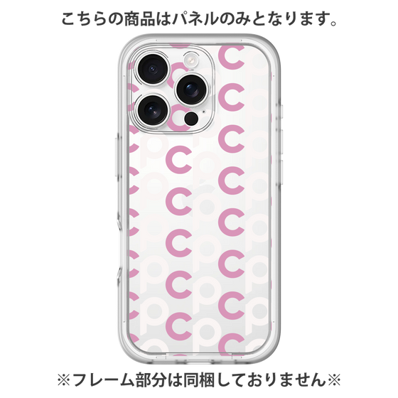 プレミアムパネル［ オリジナル - CASEPLAYイニシャル総柄 - ピンク ］