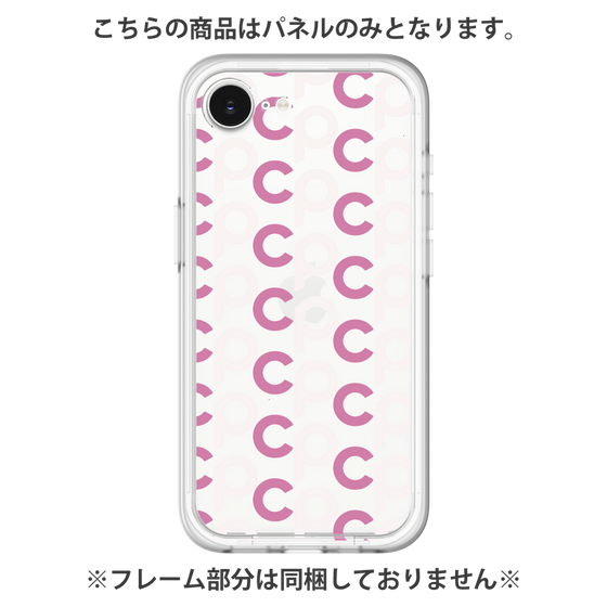 プレミアムパネル［ オリジナル - CASEPLAYイニシャル総柄 - ピンク ］