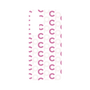 プレミアムパネル［ オリジナル - CASEPLAYイニシャル総柄 - ピンク ］