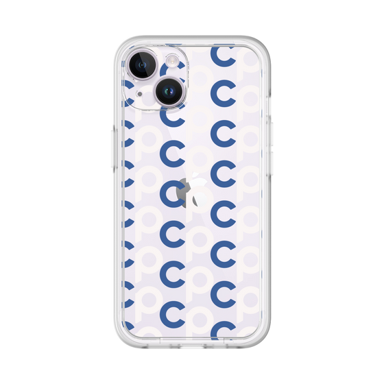 プレミアムパネル［ オリジナル - CASEPLAYイニシャル総柄 - ネイビー ］