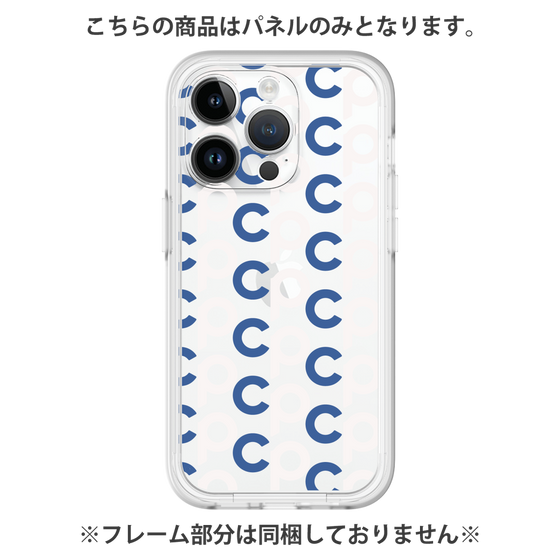 プレミアムパネル［ オリジナル - CASEPLAYイニシャル総柄 - ネイビー ］