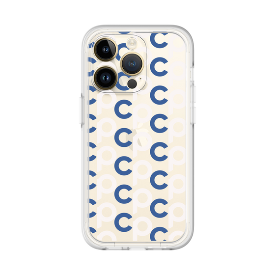 プレミアムパネル［ オリジナル - CASEPLAYイニシャル総柄 - ネイビー ］