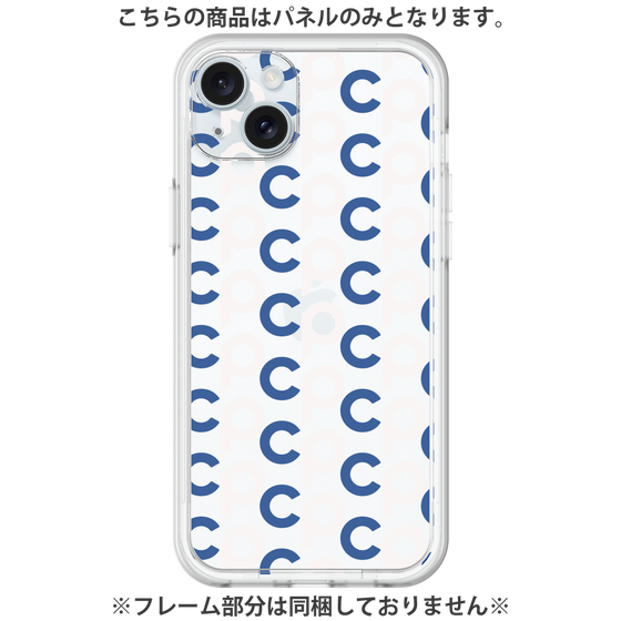 プレミアムパネル［ オリジナル - CASEPLAYイニシャル総柄 - ネイビー ］