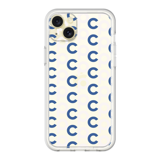 プレミアムパネル［ オリジナル - CASEPLAYイニシャル総柄 - ネイビー ］