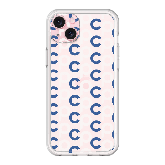 プレミアムパネル［ オリジナル - CASEPLAYイニシャル総柄 - ネイビー ］