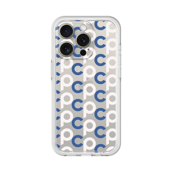 プレミアムパネル［ オリジナル - CASEPLAYイニシャル総柄 - ネイビー ］