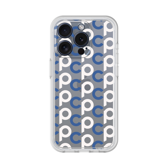 プレミアムパネル［ オリジナル - CASEPLAYイニシャル総柄 - ネイビー ］