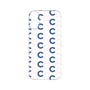 プレミアムパネル［ オリジナル - CASEPLAYイニシャル総柄 - ネイビー ］