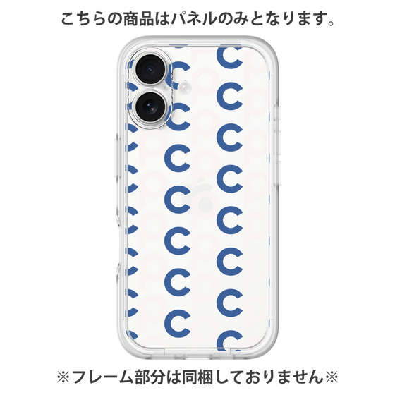 プレミアムパネル［ オリジナル - CASEPLAYイニシャル総柄 - ネイビー ］